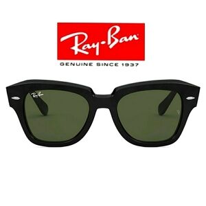 ON SALE! BRAND NEW RayBan State Street Black Frame RB2186 Men / Women